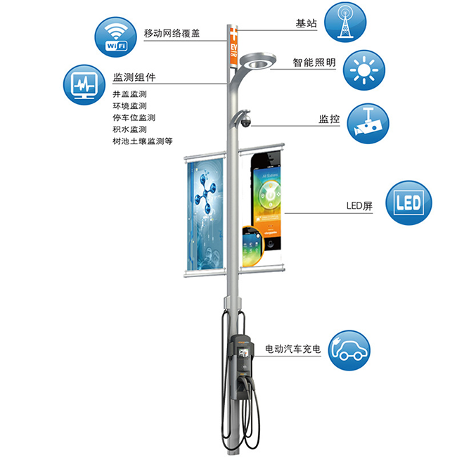 智慧路灯新机会：充电桩